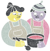Peter And Lotta Cooking A Meal Together Sticker - Cosy Love Making Soup Lunch Stickers
