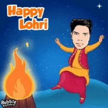 Happy Lohri Fire GIF - Happy Lohri Fire GIFs