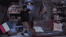 Jontron Flag Waving GIF - Jontron Flag Waving Flag Holding GIFs
