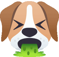 Vomit Dog Sticker - Vomit Dog Joypixels Stickers