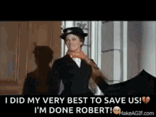 Fly Mary Poppins GIF - Fly Mary Poppins I Did My Very Best To Save Us GIFs