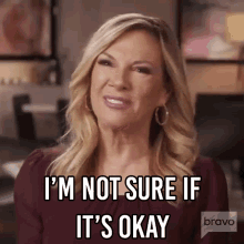 Im Not Sure If Its Okay Real Housewives Of New York GIF - Im Not Sure If Its Okay Real Housewives Of New York Rhony GIFs