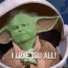 I Love You All Baby Yoda GIF - I Love You All Baby Yoda Saturday Night Live GIFs