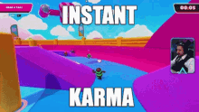 Karma Instant Karma GIF - Karma Instant Karma Fall Guys GIFs