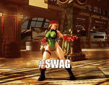 Cammy Striking A Pose GIF - Street Fighter Street Fighter2 Swag GIFs