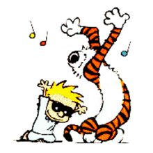 Calvin And Hobbes Dance GIF - Calvin And Hobbes Dance Party GIFs
