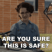 Are You Sure This Is Safe Phoebe GIF - Are You Sure This Is Safe Phoebe Mckenna Grace GIFs