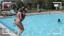 Jump In Pool Scott And Camber GIF - Jump In Pool Scott And Camber Swimming GIFs