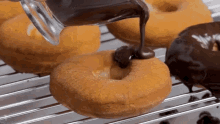 Glazing Doughnut GIF - Glazing Doughnut Chocolate Doughnut GIFs