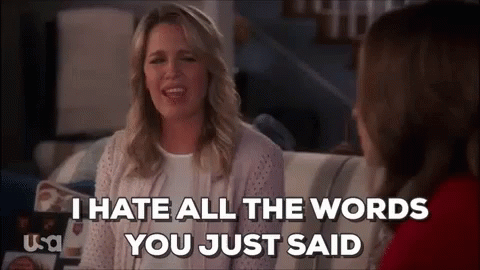 You said my words