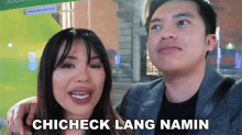 Chinicheck Lang Namin Kristine Estacio GIF - Chinicheck Lang Namin Kristine Estacio Kimpoy Feliciano GIFs