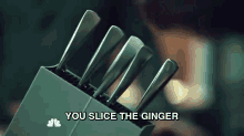 Hannibal You Slice The Ginger GIF - Hannibal Ginger Food GIFs