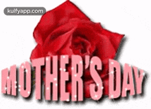 Happy Mothers Day Wishes With Red Rose.Gif GIF - Happy Mothers Day Wishes With Red Rose Mothers Day Moms Day GIFs
