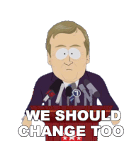 We Should Change Too Roger Goodell Sticker - We Should Change Too Roger Goodell South Park Stickers