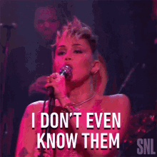 I Dont Even Know Them Miley Cyrus GIF - I Dont Even Know Them Miley Cyrus Plastic Hearts Song GIFs