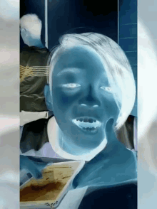 effect keifer smile blue face