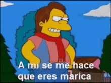 the simpsons amisemehace se me hace eres marica que eres marica