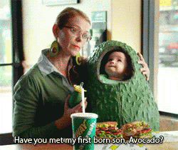 First Born Son, Avocado GIF - Subway Avocado First Born GIFs