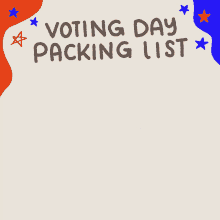Voting Day Packing List Id GIF - Voting Day Packing List Id Hand Sanitizer GIFs