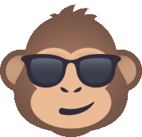 Cool Monkey Joypixels Sticker - Cool Monkey Monkey Joypixels Stickers