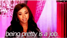 Life Must Be So Hard GIF - Being Pretty Is A Job Job Pretty GIFs