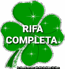 rifa completa four leaf clover sparkle glitters leaf