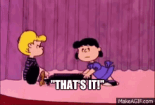 Lucy Vanpelt Charlie Brown GIF - Lucy Vanpelt Charlie Brown Thats It GIFs