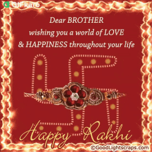 Happy Rakhi Gifkaro GIF - Happy Rakhi Gifkaro Wishing You A World Of Love And Happiness GIFs
