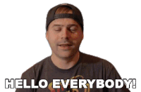 Hello Everybody Jared Dines Sticker - Hello Everybody Jared Dines Hello Everyone Stickers