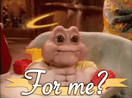 For Me GIF - Baby Sinclair Dinosaurs For Me GIFs