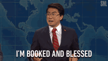 Im Booked Blessed GIF - Im Booked Blessed Bowen Yang GIFs