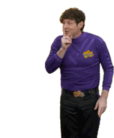 Shh Lachy Wiggle Sticker - Shh Lachy Wiggle The Wiggles Stickers