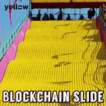 block chain cryptocurrency yellow yellow is blockchain blockchain slide