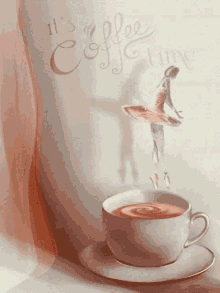 Time For Coffee Coffee Time GIF - Time For Coffee Coffee Time Ballerina GIFs