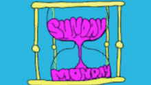 sunday monday hourglass cartoon sunday monday hourglass cartoon