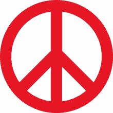 red peace sign peace sign joypixels peace peace symbol