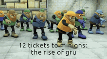 minions minions the rise of gru meme tickets bean