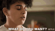 What Do You Want Suzette Quintanilla GIF - What Do You Want Suzette Quintanilla Selena The Series GIFs