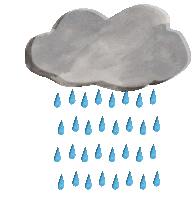 Rain Cloud Sticker - Rain Cloud Storm Stickers