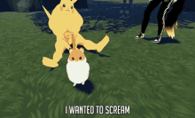 I Wanted To Scream I Wanted To Yell GIF - I Wanted To Scream I Wanted To Yell Pikachu GIFs