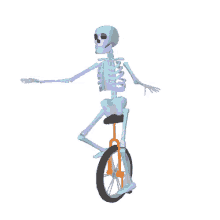 Skeleton Unicycle GIF - Skeleton Unicycle GIFs