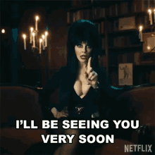 Ill Be Seeing You Very Soon Dr Elvira Mistress Of The Dark GIF - Ill Be Seeing You Very Soon Dr Elvira Mistress Of The Dark Cassandra Peterson GIFs