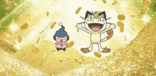 meowth coins pokemon w inning all the coins