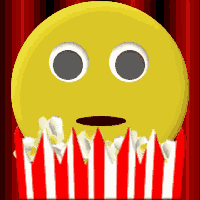 Eating Popcorn Smiley GIFs Tenor.