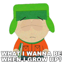 What I Wanna Be When I Grow Up Kyle Broflovski Sticker - What I Wanna Be When I Grow Up Kyle Broflovski South Park Stickers