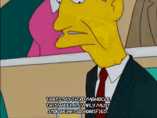 Simpsons 3rd Monocle GIF - Simpsons 3rd Monocle Stop Being Horrified GIFs