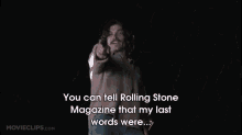 Famous Last Words GIF - Almost Famous Russell Hammond Music GIFs