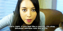 Weirdos Rule The World GIF - Parks And Rec April Ludgate Aubrey Plaza GIFs