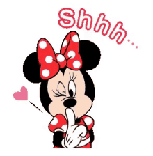 Minnie Mouse Shhh GIF - Minnie Mouse Shhh Be Quiet GIFs