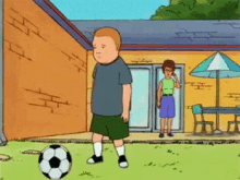 Bobby Trying To Play Soccer - King Of The Hill GIF - King Of The Hill Soccer Ball GIFs
